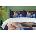 thumbnail image 4 of Ambesonne Zodiac Duvet Cover Sets, Aquarius Lady with Pail, 2-King, Blue Dark Blue, 4 of 7