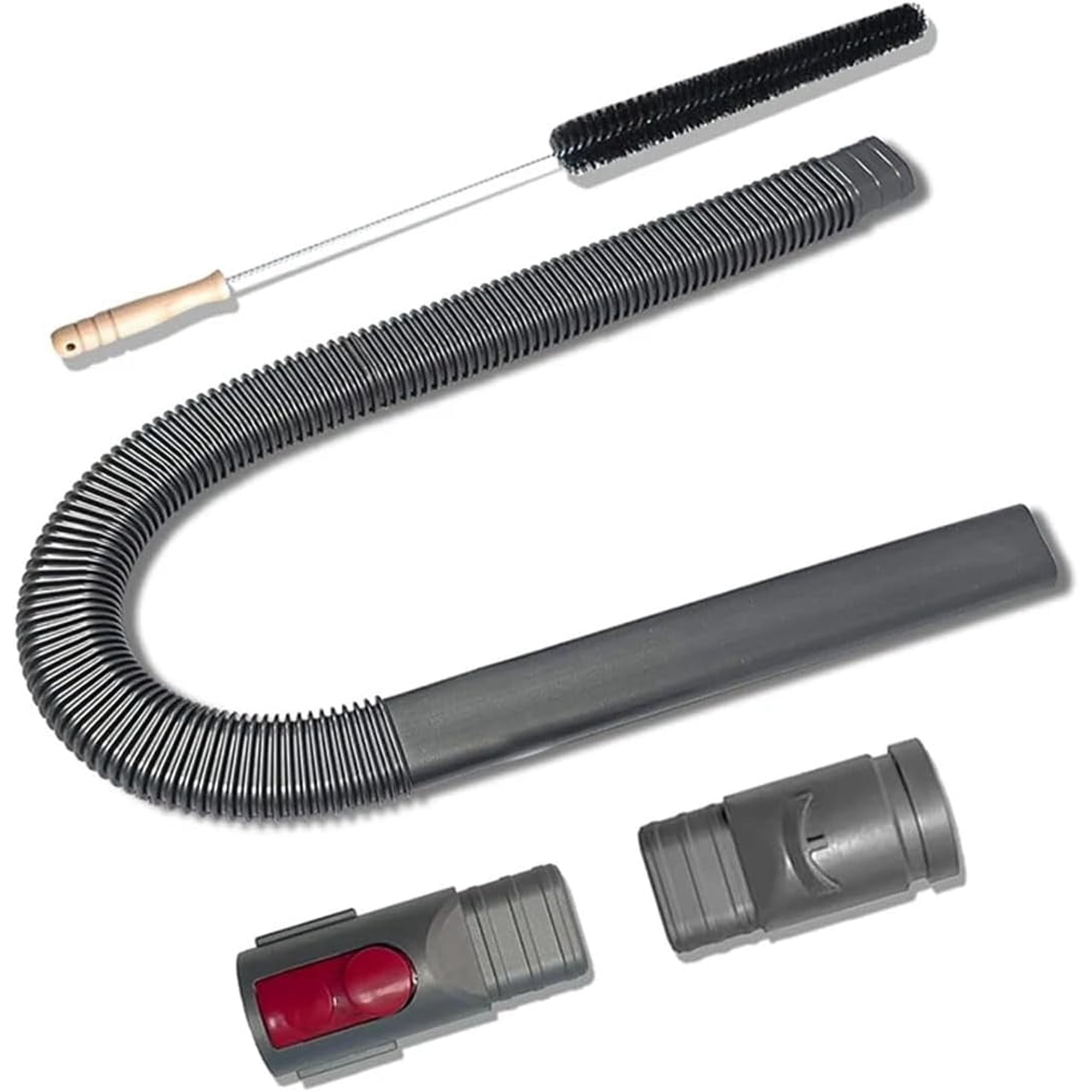Dryer Vent Cleaner Kit for Dy*son V15 V12 V11 V10 V8 V7 Gen5 V6 DC58 DC59 Vacuum Cleaner, Vacuum Attachment Vent Lint Remover Hose, with Flexible Crevice Brush
