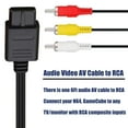 thumbnail image 6 of AV  Composite Video Cord Compatible with  64/N64/GameCube/  SNES TV (6 ), 6 of 7