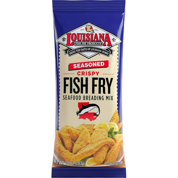 Louisiana Fish Fry, Seasoned Fish Fry, 10 Oz (Pack Of 4)