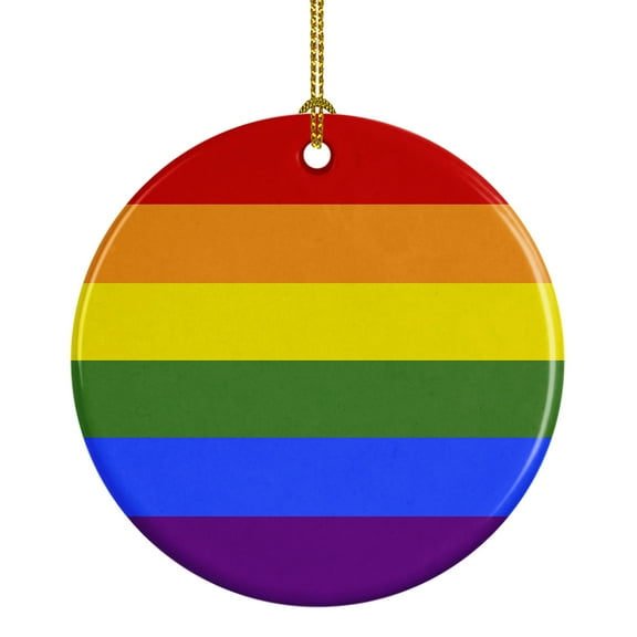 Gay Pride Ceramic Ornament