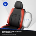 thumbnail image 3 of Fit for Dodge Challenger 2008-2025 Car Seat Covers,Full Set Faux Leather Seat Covers,Airbag Compatible,Breathable,Stretch Fit,Easy Install,Red,2 Row 5 Seats, 3 of 11