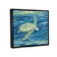 thumbnail image 4 of Stupell Industries Turtle Underwater Painting Animals & Insects Painting Black Floater Framed Art Print Wall Art, 31 x 25, 4 of 10