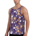 thumbnail image 2 of Gukieu Bowling Game Print Men's Quick Dry Fitness Vest, Round Neck Sleeveless Fitness Bodybuilding Top-3X-Large, 2 of 7
