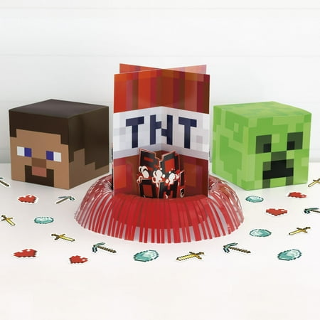 3 Pack Minecraft Party Table Decorating Kit, 1ct