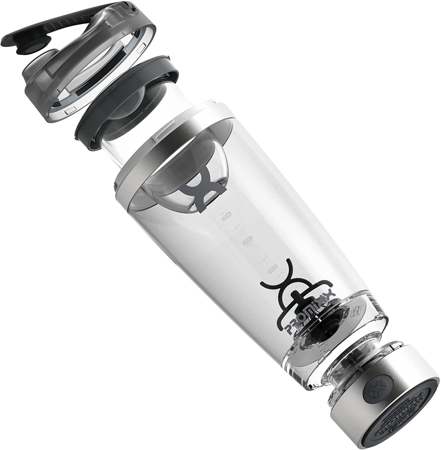 PROMiXX PRO Electric Shaker Bottle – Cool Gray, 20oz Cup 