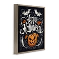 thumbnail image 2 of Stupell Industries Rustic Lodge Happy Halloween with Ornate Details Brown Floating Frame Canvas Art, 25 x 25, by Creative Studio, 2 of 8