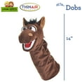 thumbnail image 2 of Living Puppets: Dobs The Brown Horse - 14" Plush Hand Puppet, Handmade, Moving Mouth Pony, Soft Animal Companion Character, Play-Develop Toy, Kids 3+, 2 of 8