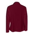 thumbnail image 4 of Gibobby Blazer de mujer casual chamarra casual para mujer de manga larga con solapa y botones delanteros abiertos para trabajo negocios con bolsillos(Vino,XL), 4 of 5