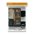 thumbnail image 4 of Men's Classic Black and Gray A-Shirts, 5 Pack, 4 of 6