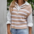 thumbnail image 3 of Sweater Vest women'S Winter V-Neck Sleeveless Knitted Vest Striped Striped Top Womens Winter Clothes, 3 of 4