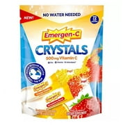 Emergen-C Crystals 500 mg Vitamin C Immune Support, Orange & Strawberry (72 Ct)