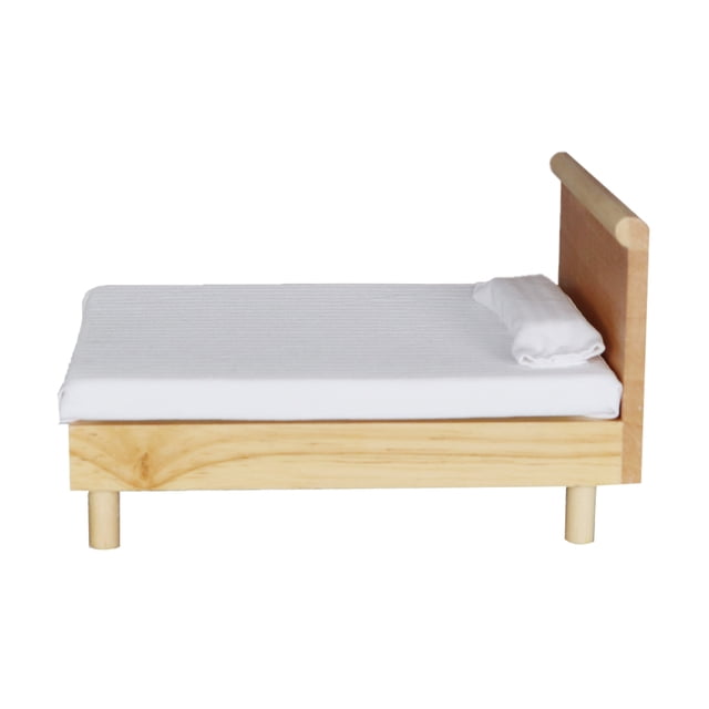 AURARMLET 1 Pc Oak Double Bed Miniature Bedroom Set for Parent Child Interaction