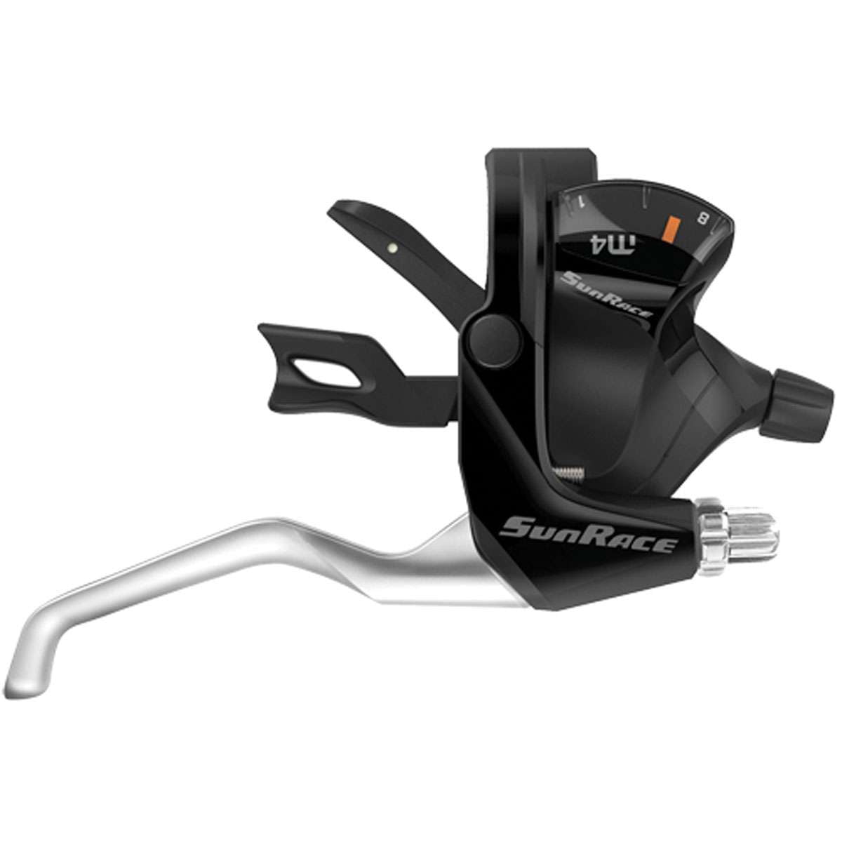 SunRace STM400 Mountain Bicycle Shift Lever Rear, Black, 7 Speed