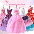 thumbnail image 3 of Gprince 1 Ensemble de Robes de Princesse Mode Faites à la Main Vêtements pour Poupées avec une Hauteur de 30cm (Sans Poupées), 3 of 8