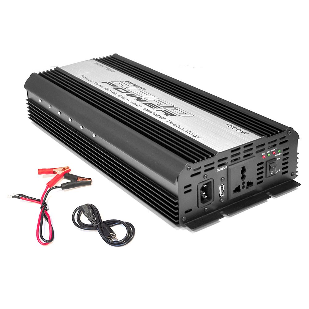 PINV1500 Plug in Car 1,500 Watt 12v DC to 115 Volt AC Power Inverter