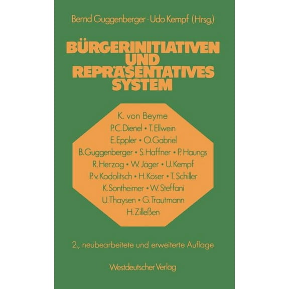 Bürgerinitiativen Und Repräsentatives System, (Paperback)
