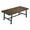Brown, variant on 71" Modern Farmhouse Rectangular Dining Table - Adjustable Feet, Seats 6-10, Ideal for Kitchen/Dining/Living Room