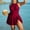 Wine, variant on Plus Size Swimsuits for Women One Piece 2025 Conservative Skirt Style Swimsuit Set Wine 4XL