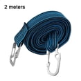 thumbnail image 3 of 2 Meters Long Bungee Rops with Hooks Clips Luggage Cord Rope Elastics Rubber Blue-2M, 3 of 8