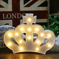 thumbnail image 5 of Masteelf Crown Shaped LED Light Decorative Lamp Fairy Lights Wall White, 5 of 8