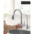 thumbnail image 2 of Wowow Kitchen Faucet and Water Filter Faucet Combo, WOWOW Stainless Steel Kitchen Sink Faucet with Drinking Water Faucet for Reverse Osmosis or Water Filtration System, Polished Chrome, 2 of 5