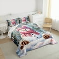 thumbnail image 3 of Castle Fairy 2-Piece Twin Size Comforter Set - Christmas Snowman Holiday Print, 3 of 8