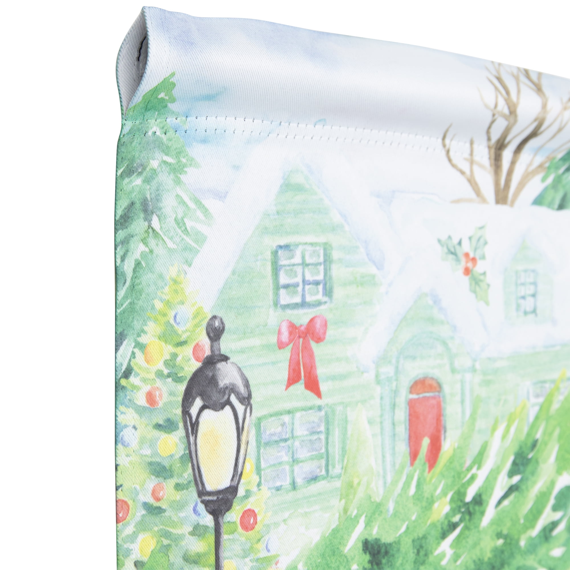 Red Car and Christmas Tree Outdoor Garden Flag 12.5" x 18"