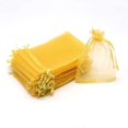 thumbnail image 1 of ERDS-100 Pcs 6 x 8 Inches Drawstring Organza Bags Bulk Small Gift Bags Mesh Gift Bags Jewelry Bags for Christmas Candy Wedding Birthday Party,Gold, -OGSXWPBZ1, 1 of 4