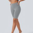thumbnail image 2 of HomeDM Women's Biker Shorts with Pockets High Waisted Lounge Yoga Shorts Pants for Workout Casual Gray S, 2 of 8