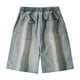 thumbnail image 4 of WILLBEST Pantalones Cortos para Hombre, Nuevos Pantalones de Verano de Cinco Puntos para Hombre, Diseño Holgado Informal, Pantalones Cortos de Mezclilla Versátiles A La Moda., 4 of 4