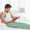 thumbnail image 5 of Naloa Rainbow Peacock Feathers Pajama Pants Men, PJ Bottoms, Sleep & Lounge Pants-X-Large, 5 of 6