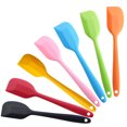 thumbnail image 3 of Naiovety Silicone Spatula Cooking Baking Scraper Heat-Resistant Bending Non-stick Cake Batter Scrapers Tools Mixing Tool Spoon Amarillo, 3 of 6