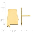 thumbnail image 2 of Ss/Gold Plated Gp Al Large State Earring Made In United States xne48gp-al, 2 of 5
