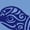 Carolina Blue, variant on Tribal Sea Turtle Art Design Men's T-shirt