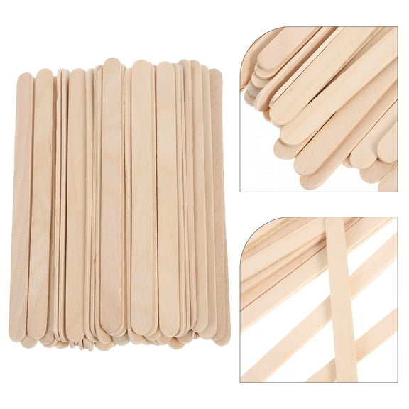 HAMPPLIES Paint Stirrer Sticks Birch Wood Beige 250Pcs for Artists