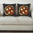 thumbnail image 3 of Set of 2 18x18in Throw Pillow Covers with Vibrant Vegetable Design on Lettuce Perfect for Couch Bed or Car Decor, 3 of 8