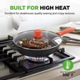 thumbnail image 5 of NutriChef 10" Pre Seasoned Nonstick Cast Iron Frying Pan w/ Lid & Handle Cover, 5 of 7