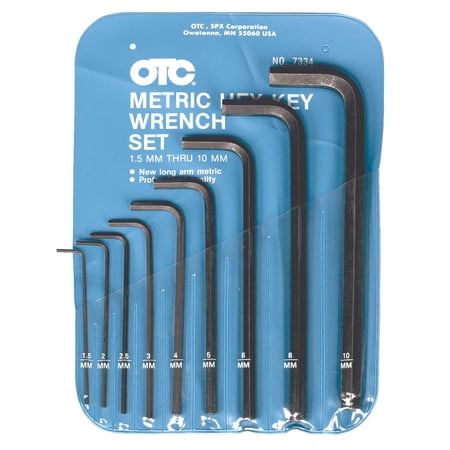 9Pc. Metric Hex Key Set 1.5mm - 10mm