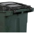 thumbnail image 2 of 48 Gallon Heavy Duty Trash Can with Wheels, Rolling Garbage Bin with Lid, Durable Outdoor Waste & Recycling Container, Green, 2 of 6