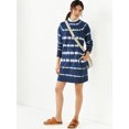 thumbnail image 2 of Time and Tru Women's Tie Dye Sweatshirt Dress, 2 of 5