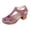 Purple, variant on IEMIEMIEM Womens Platform Heels Closed Toe Womens Orthopedic Heels Comfortable Slip On Chunky Block Pumps Shoe for Wedding Party Evening Prom Dance Walking Beach Vacation Blue 9 Wide