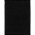 thumbnail image 1 of Unique Loom Everyday Shag Plush Area Rug 10' x 13' Rectangle in Black, 1 of 1