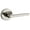 Bright Nickel, variant on Baldwin HDSQUCRR044 Square Non-Turning One-Sided Dummy Door Lever - Brass