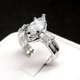 thumbnail image 6 of Nicole Wedding Ring Set for Women Marquise Baguette Cz Engagement Ring and Band by Ginger Lyne, 6 of 6