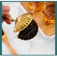 thumbnail image 3 of 5 uds bolas a presión para té, concha, corazón, estrella, piña, filtros de té en forma de tetera, colador de té de acero inoxidable con mango largo (dorado), 3 of 5
