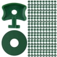 thumbnail image 1 of Clearance Sales! Dusknt 200Pcs Greenhouse Clips Greenhouse Plastic Clips Clips with Washers for Securing Insulation Bubble Netting to Aluminium Greenhouse 100Pcs Fixing Clips and 100 Pcs Wash, 1 of 3