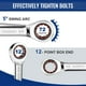 thumbnail image 4 of Juego de llaves rechonchas combinadas con trinquete WORKPRO, 14 piezas, 4 of 7