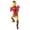 Iron, variant on Halloween Superhero Fancy Dress Costumes, Superhero Onesie Cosplay Outfits with Masks, One-Piece Superhero Jumpsuit, Halloween Party Dress up Performance Costume for Men, Red/160