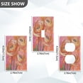 thumbnail image 7 of Yayeee Blank Wall Plate Cover 1-Gang 4.5"x2.7" Home Unused Decorative Outlet, Abstract Pink Flowers, 7 of 7